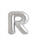 GLOBO FOIL PLATA 16" LETRA R