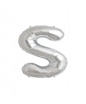 GLOBO FOIL PLATA 16" LETRA S