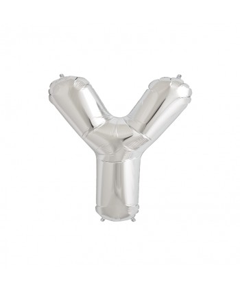 GLOBO FOIL PLATA 16" LETRA Y