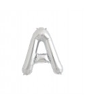 GLOBO FOIL PLATA 34" LETRA A