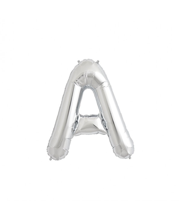 GLOBO FOIL PLATA 34" LETRA A