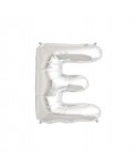 GLOBO FOIL PLATA 34" LETRA E