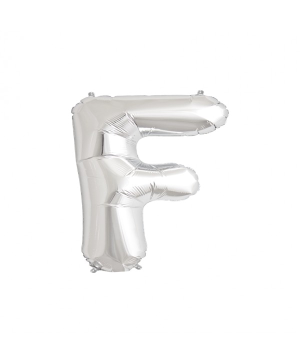 GLOBO FOIL PLATA 34" LETRA F