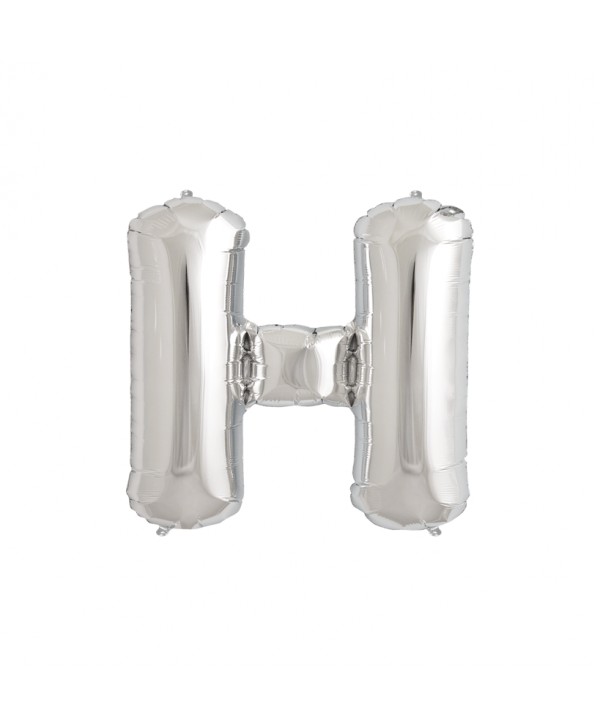 GLOBO FOIL PLATA 34" LETRA H