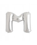 GLOBO FOIL PLATA 34" LETRA M