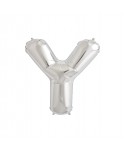 GLOBO FOIL PLATA 34" LETRA Y