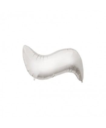 GLOBO FOIL PLATA 34" LETRA ~
