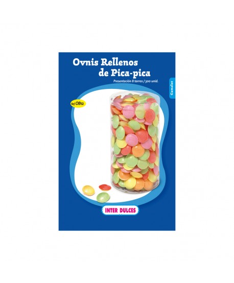 OBLEAS OVNIS RELLENOS PICA PICA TARRO 300U.