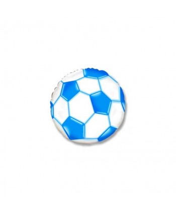 GLOBO FOIL REDONDO 18" FUTBOL AZUL
