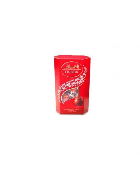 LINDT LINDOR LECHE CORNET 12UX75GR.