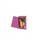 MASHA AND THE BEAR INVITACION 6U.