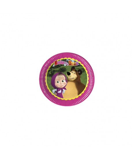 MASHA AND THE BEAR PLATOS 23cm. 6U.