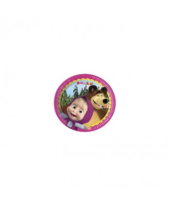 MASHA AND THE BEAR PLATOS 19,5cm. 8U.