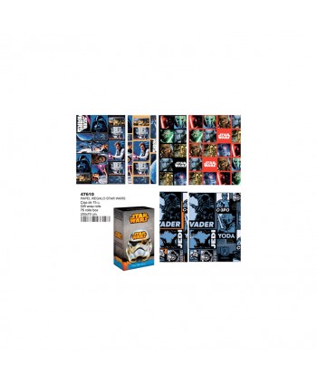ROLLO PAPEL REGALO STAR WARS 200X70CM.REF.47609