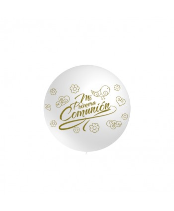 GLOBO PRIMERA COMUNION BLANCO 60CM. REF. 2FTP2030