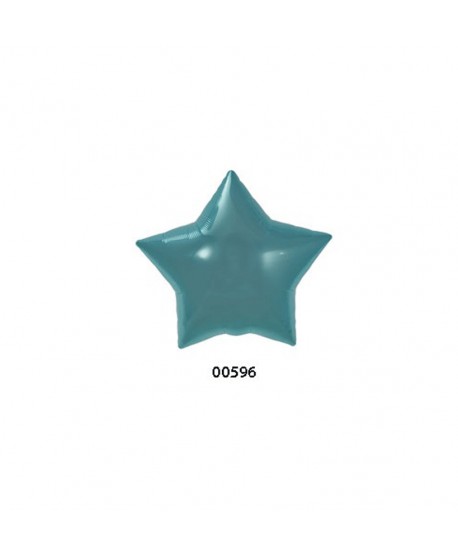 GLOBO FOIL 22" ESTRELLA TURQUESA REF. 000596
