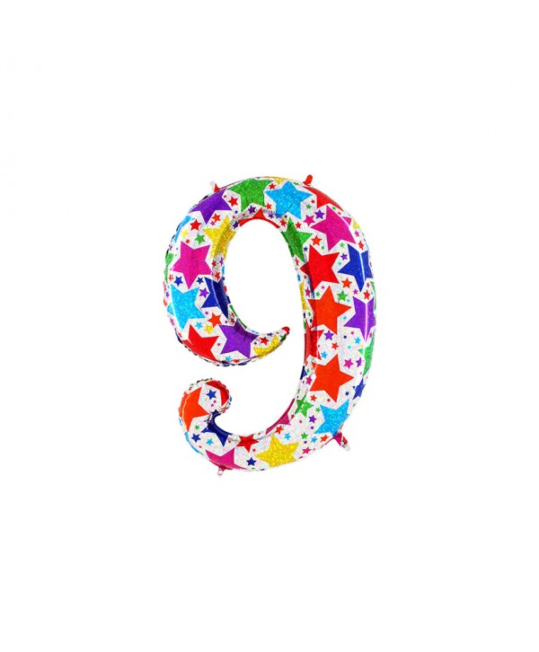 GLOBO FOIL 40" NO. 9 HOLOGRAFICO REF. HG85849P