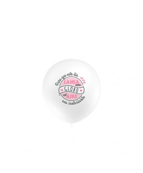 GLOBO LANZA ESTE GLOBO ROSA 8UX12b REF. 105P2066