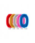 GLOBO FOIL 40" N. 0 ROJO REF. HG15840RP