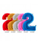 GLOBO FOIL 40" N. 2 ROSADO REF. HG15842FP