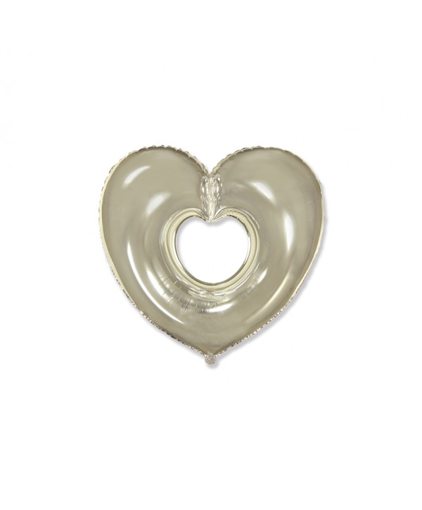 GLOBO FOIL 27" CORAZON PLATA REF. 27HM93