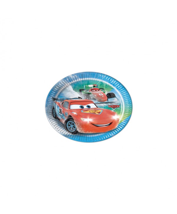 CARS ICE PLATOS 20CM. 8U. REF: 19090