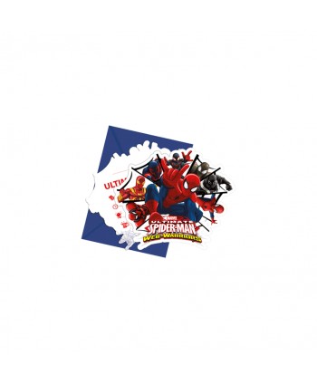 SPIDERMAN ULTIMATE INVITACIONES 6U. REF: 16928