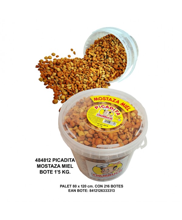 PICADITA  MOSTAZA-MIEL BOTE 1,5KG.