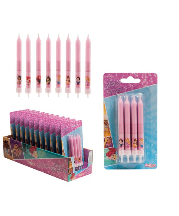 VELAS DISNEY PRINCESS 9CM.8UX12BLISTER REF: 346175