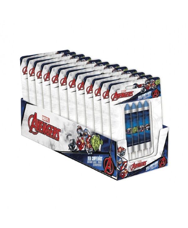 VELAS AVENGERS 9CM. 8UX12BLISTER REF: 346192