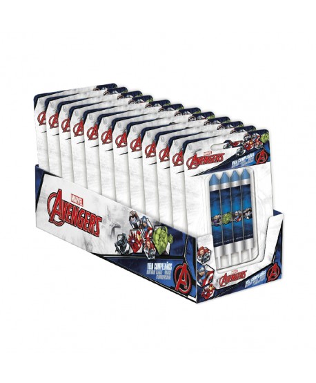 VELAS AVENGERS 9CM. 8UX12BLISTER REF: 346192
