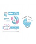 KIT ESPECIAL MI BEBE NIÑO "BEBE A BORDO" 6GLOBOS