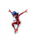 GLOBO FOIL 33" SILUETA MIRACULOUS LADYBUG