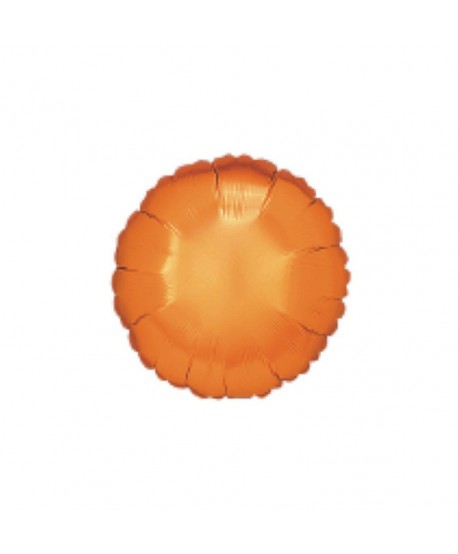 GLOBO FOIL 18" REDONDO NARANJA BLISTER R.738