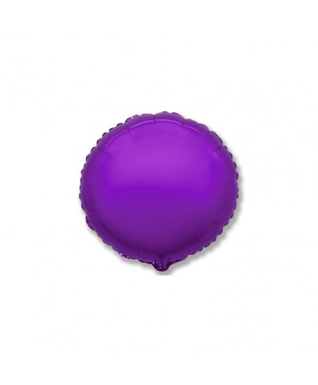 GLOBO FOIL 18" REDONDO PURPURA BLISTER R.732