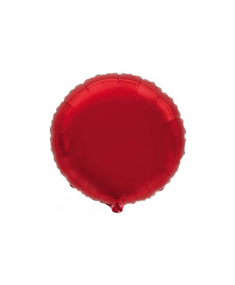 GLOBO FOIL 18" REDONDO ROJO BLISTER R.733