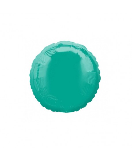 GLOBO FOIL 18" REDONDO TURQUESA BLISTER R.741