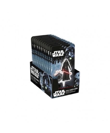 VELAS 2D STAR WARS 7,5CM. 12UN.