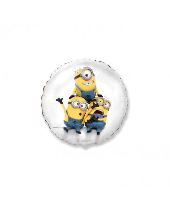 GLOBO FOIL 18" REDONDO MINIONS