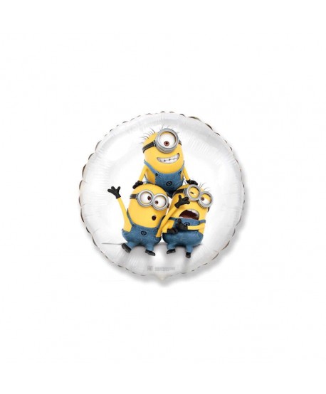 GLOBO FOIL 18" REDONDO MINIONS