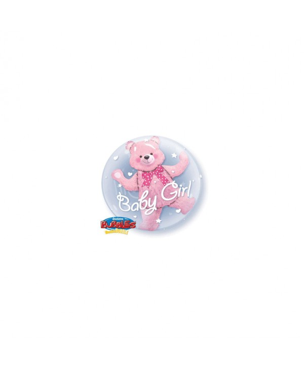 GLOBO BUBBLES 24" DOUBLE BABY PINK