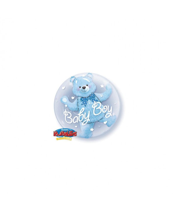GLOBO BUBBLES 24" DOUBLE BABY BOY