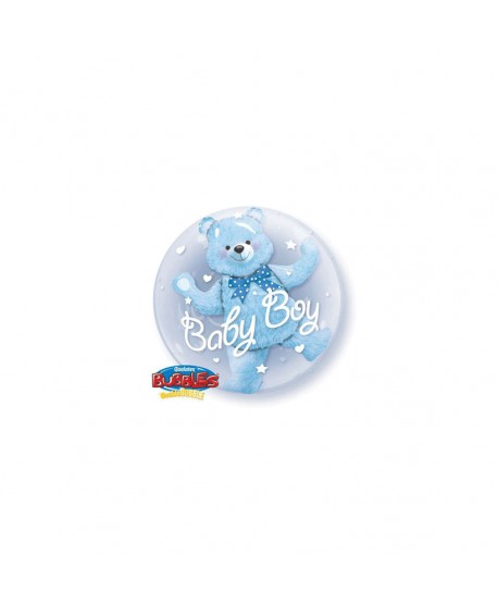 GLOBO BUBBLES 24" DOUBLE BABY BOY