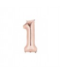 GLOBO FOIL 40" N. 1 ORO ROSADO REF.231RG
