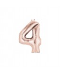 GLOBO FOIL 40" N. 4 ORO ROSADO REF.234RG