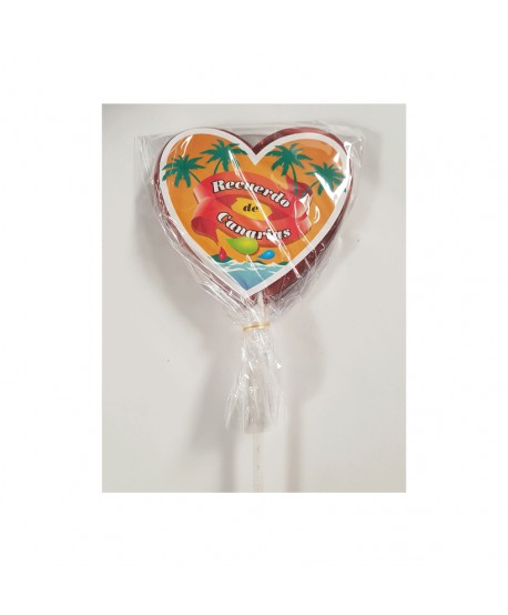 PIRULETAS CORAZON RECUERDO CANARIAS 12X70GR.