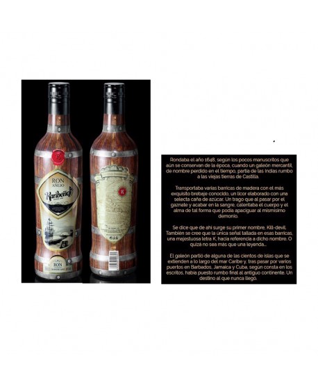 KARIBEÑO RON AÑEJO 38%vOl. 70CL.