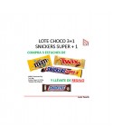 LOTE CHOCO 3+1 SNICKERS SUPER + 1 FE65J