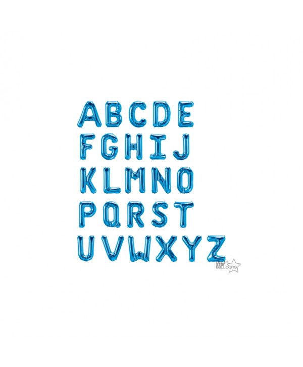 GLOBO FOIL AZUL 16" LETRA V