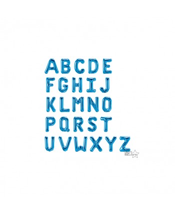 GLOBO FOIL AZUL 16" LETRA W